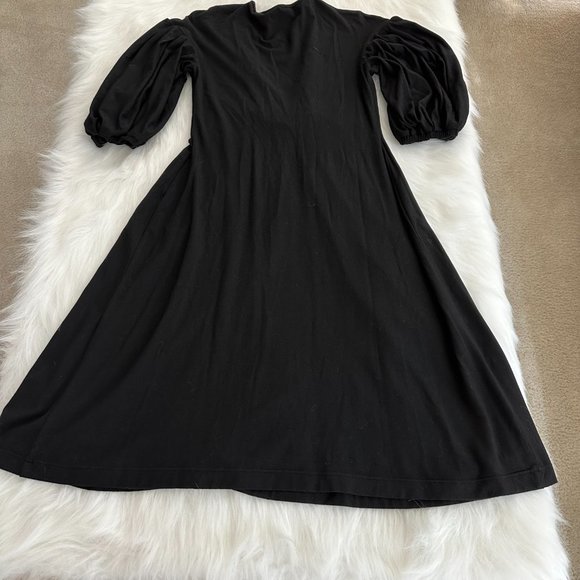 Just Cavalli Roberto Cavalli Dress Midi Black Jersey Knit Metal Bust Accent - 10 - Picture 10 of 10